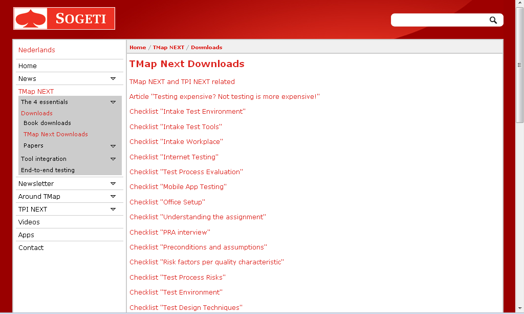 Quer Templates? Tools http://www.tmap.