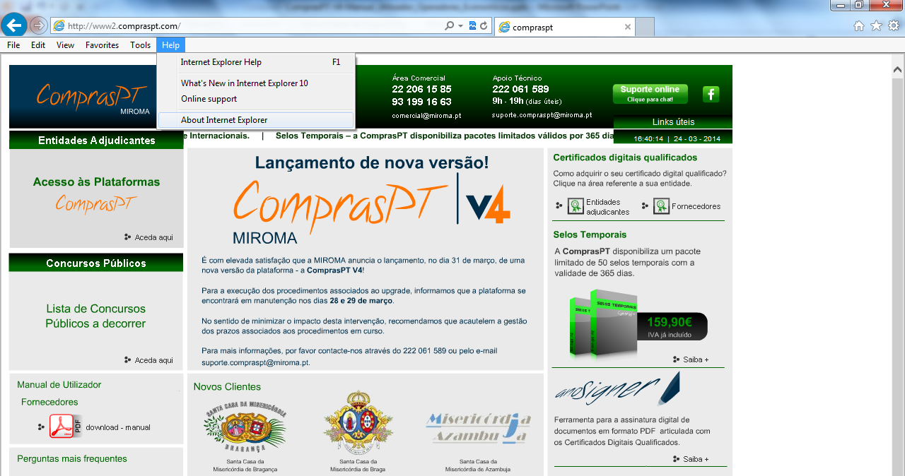 4.1.1.1 Verificar Versão Internet Explorer Na