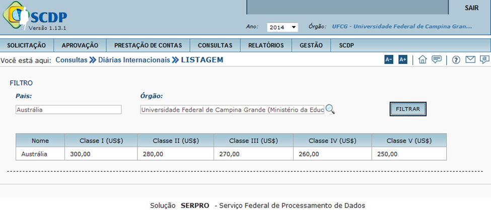 Clique em pesquisar para saber qual a cotação do dólar naquele dia. 3.4.1.