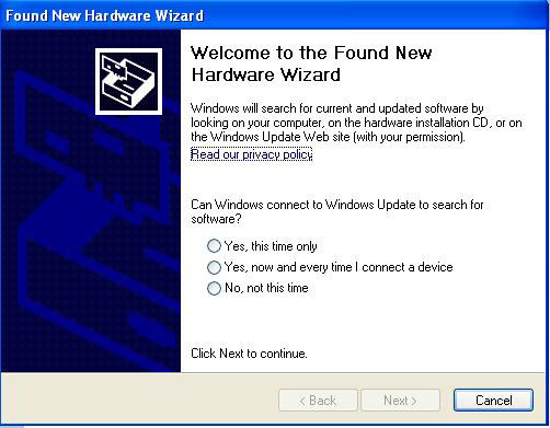 Selecione Install the software automatically (Recommended) e, em seguida, clique em [Next]. (Apenas Windows XP e Windows Vista ) 2.