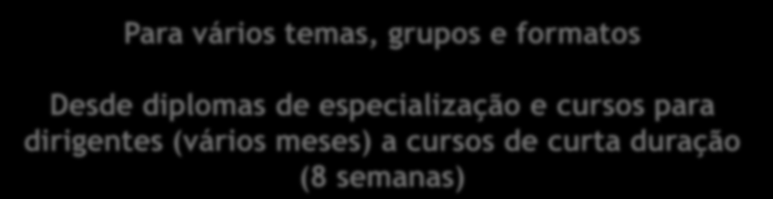 E-learning a ritmos diferentes Acesso a conteúdos online Interacção Assíncrona Interacção Síncrona Ferramentas Colaborativas Informações do curso Leitura Videos Questionários Fórum de discussão