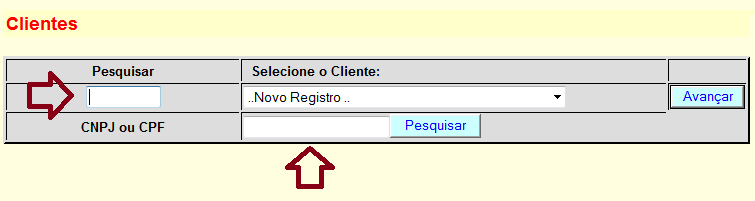 3. Como cadastrar ou atualizar dados do cliente No menu 1-Novo, clique em Clientes.