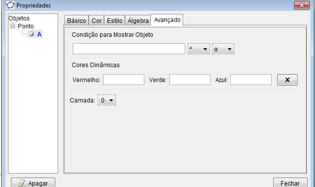 Figura 9 Geogebra 3.2 - Avançado O Geogebra procura incorporar recursos que possibilitam a integração de objetos geométricos, gráficos cartesianos e tabelas.