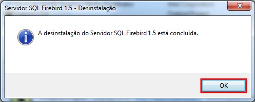 Desinstalação 5. Clique em Desinstalar. Surge a tela: Figura 77. Confirma exclusão 6. Clique em Sim. Surge a tela: Figura 78.