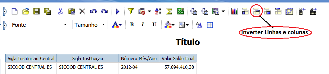 Figura 23 Resultado de Criar Seções Para desagrupar ou remover as seções, clique na seção criada e, em seguida, clique no botão Desagrupar barra de ferramentas. na 1.