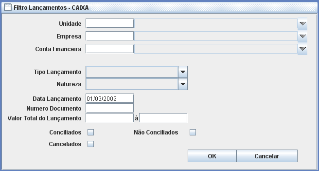 35. CAIXA Toda a movimentação financeira da empresa é consolidada neste módulo independente de ter sido gerado um crédito ou um débito.