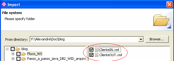 Coloque o nome do Message Set, faça um check no campo Use namespaces e clique no botão Next. Figura 5 Criando um Message Set Selecione o formato XML Wire Format Name e clique no botão finish.