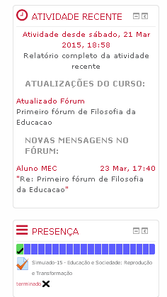 21 8) Note que na tela da figura anterior há o ícone Anexo, que permite que você anexe um arquivo se desejar. Basta você clicar em Enviar mensagem ao fórum que sua resposta será postada.