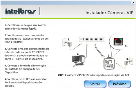 Clique em Próximo para prosseguir após certificar-se que todos os