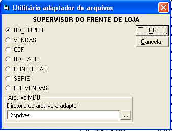 Com o BD_SUPER selecionado clique em Ok.