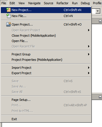 Para criar um projeto... 1. Inicie o NetBeans IDE. 2.