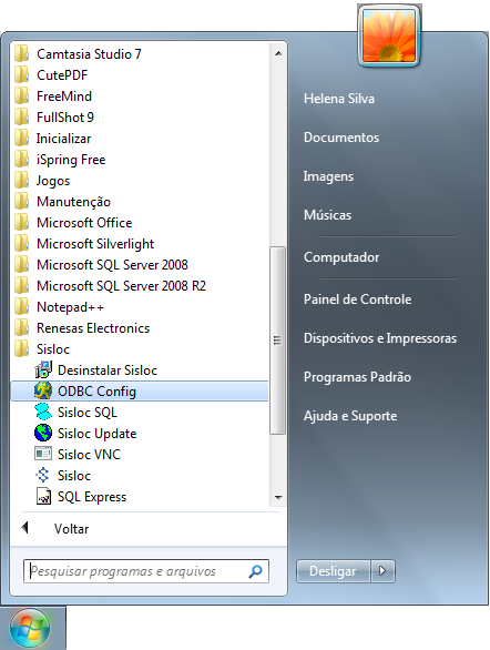 6. Configuração de ODBC Passo a passo 6.1.