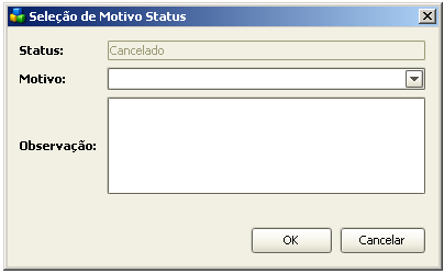 Sistema Hspitalar - Módul Diagnóstic v.1.0 Manual d usuári PDS-DT-TP-024 Versã: 01.01 Data: 28/04/2009 Figura 4 - Tela de interface, Seleçã de Mtiv de Status d menu Lista Pacientes 2.1.3.