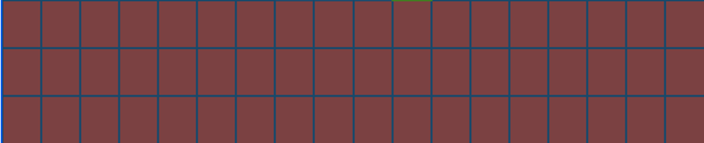 Um bloco verde indica a área atual do cursor. Um bloco amarelo significa a área defensiva de detecção dinâmica. Um bloco preto significa a área sem limites.