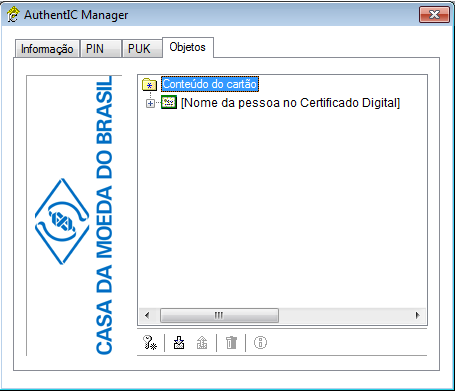 6.1.9 Para confirmar se o certificado digital foi baixado e instalado com sucesso, abra o AWP Manager conforme item 3.1 Acessando o programa de inicialização de token (AWP Manager).