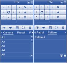 Aceda à interface de definições de PTZ: Menu > Camera (Câmara) > PTZ Interface de definições de câmara 2.