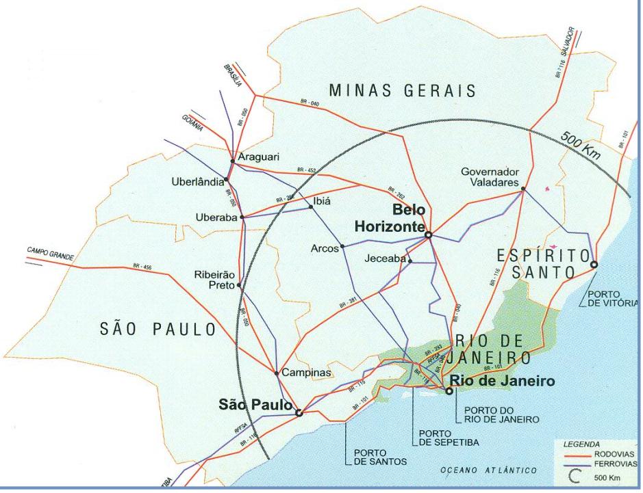 5% of the Brazilian territory) Population 16 MM (8.