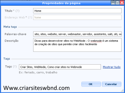 Como editar o nome das páginas do menu de navegação: O Webnode permite que você edite o nome dado as páginas que aparecem no menu de nevegação, você poderia mudar por exemplo: Inicial para Home ou