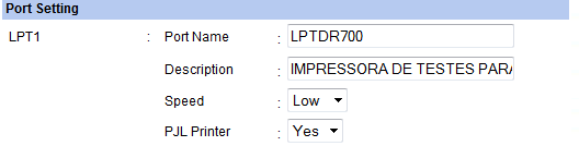 2 O IP do Print Server vem informado na caixa ou nele próprio. O Print Server utilizado para testes veio configurado com o IP 192.168.210.11.
