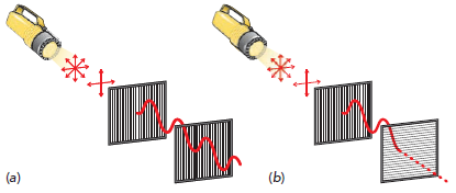 polarizador interage com o campo elétrico, de modo que o campo elétrico