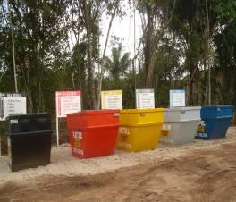 Adicionalmente, como informado no 2º Relatório Semestral, todo o resíduo oriundo da área residencial é destinado ao Canteiro de Obras do AHE Jirau para separação do material reciclável no Centro de