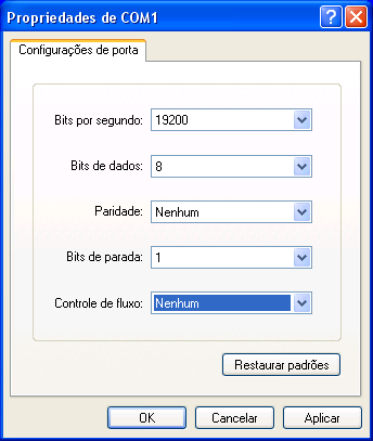 Conecte um cabo serial (DB9) no FBEE kit e no PC (lembrando que serão necessários dois computadores com porta serial).