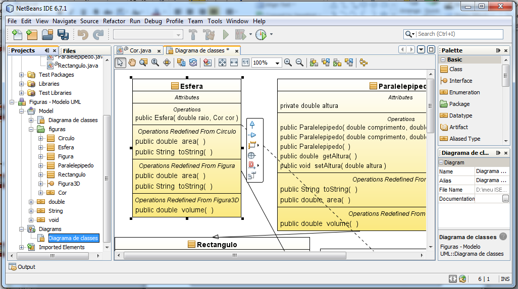 Criar Diagrama de Classes de Projecto Java Existente 6/6 7.