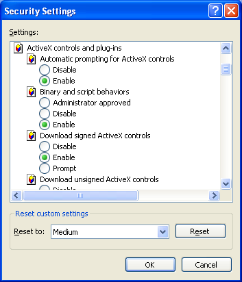 Se o computador estiver conectado a internet, você vai vero prompt para download e instalação do controle ActiveX ; 3.