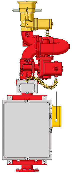 6 5 4 3 1 GPM Performance 1 3 4 5 6 7 8 6 3 Exemplo de conjunto do Canhão Monitor Montado: Transmissor do Controle Remoto RF Canhão Monitor Modelo