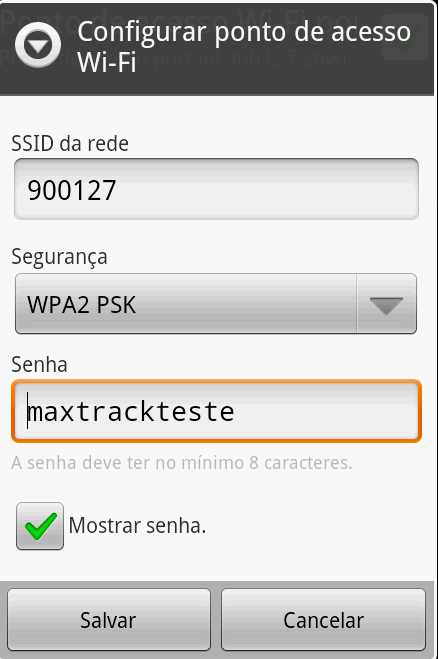 IPD780 conectando a um ponto de acesso (Maxtrack TD - UDP) Criando uma rede WIFI pelo IMXT CONFIGURAÇÕES REDES SEM FIO E OUTRAS CONFIGURAÇÕES DE WIFI VÍNCULO E PONTO DE ACESSO PORTÁTIL CONFIGURAÇÕES