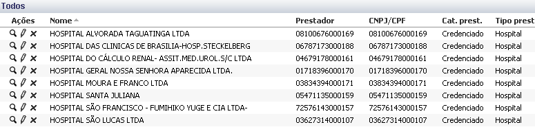 Clicar em Nova condição - Condição tipo prestador Campo Tipo prestador Operador ' = ' Valor hospital Ao final Salvar.