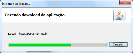 3. Baixar o Assinador de Documentos Na barra de endereço do navegador escreva o seguinte endereço: http://www.tjrj.jus.br/documents/10136/2674895/launch-advogados.jnlp e clique em ENTER.