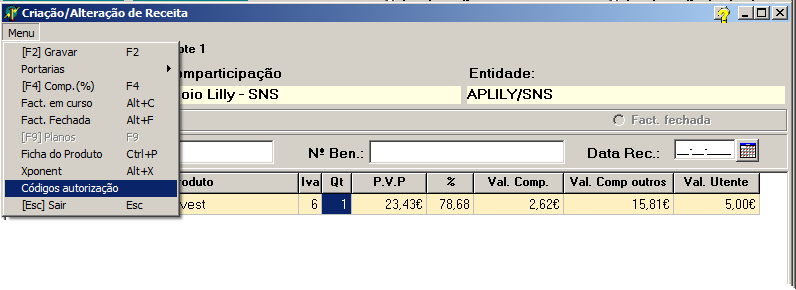 1.3.2. ANULAÇÃO DO ATENDIMENTO Quando se anula o Atendimento de uma dispensa com produtos abrangidos pelo Programa de Apoio.