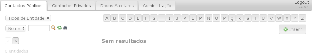 2.6. MENU SESSÃO 149 Regiões - Criar um Região. Classificação das Atividades Económicas - Identifica uma entidade pelo seu código CAE.