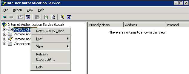 2.2.2 Configuração de Novos Clientes Adicione os pontos de acesso sem fio como clientes Radius para estes poderem fazer requisições ao IAS.