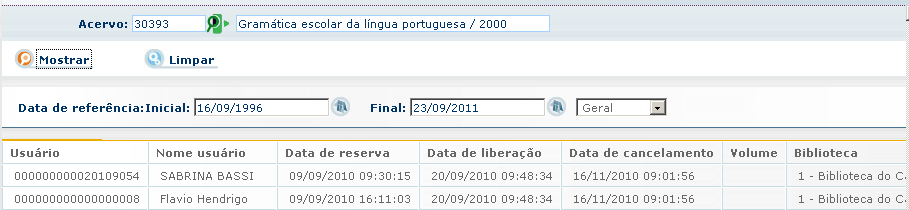 1.20 REALIZANDO CONSULTA DE AFASTAMENTO Esta tela possibilita consultar o histórico dos afastamentos do usuário em determinado período.