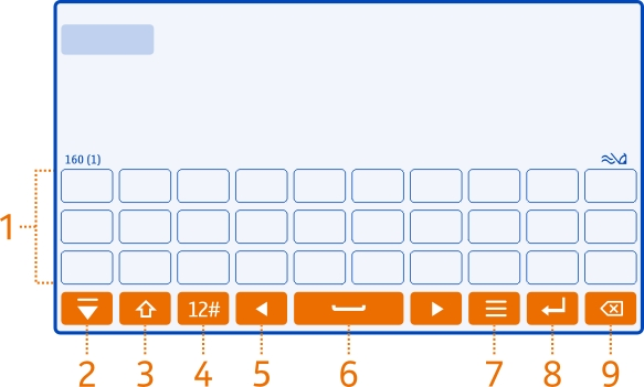 Utilização básica 27 Escrever texto Introduzir texto com o teclado virtual Utilize o teclado virtual Para activar o teclado virtual, escolha um campo de introdução de texto.