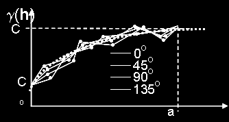 13 Figura 3 - Desenho de um variograma experimental. Os passos, tolerância angular, a largura máxima e tolerância de passo. (Issaks e Srivastava 1989). ii). - Isotropia.