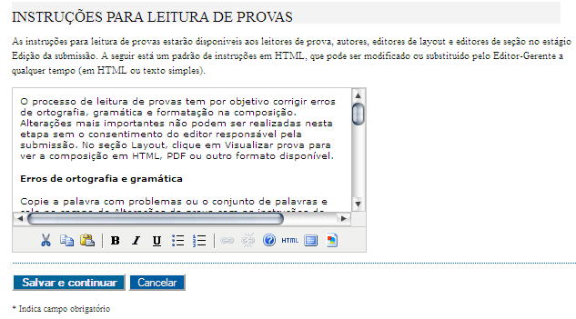 Configuração / 4 Administração Aqui as instruções para leitura de