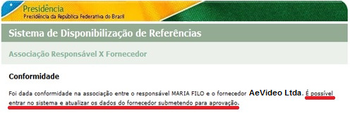 Após salvar o cadastro, ele será enviado automaticamente ao órgão escolhido para a validação. Uma notificação com a senha do usuário é encaminhada ao e-mail cadastrado.