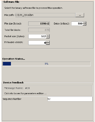 Figura 43. Tela de configuração de atualização de firmware 6 INSTALAÇÃO 6.