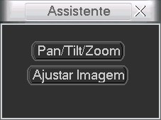 Em seguida, vá até Pan/Tilt/Zoom, ou pressione o botão Fn no controle remoto. A interface será exibida conforme a figura PTZ no item Operações de PTZ. 5.14.