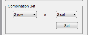 9.3 Selecione a quantidade de telas que serão gerenciadas: Nº de telas na horizontal Nº de telas na vertical Em seguida, clique em Set.