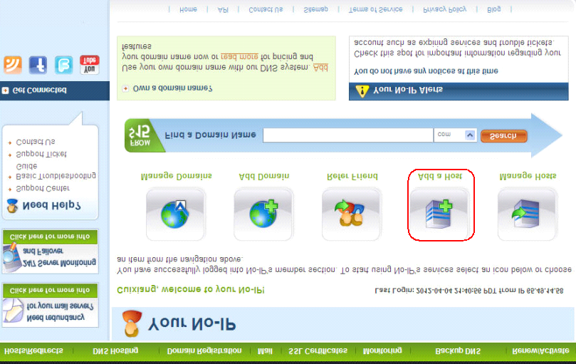 Por favor, registre uma conta passo a passo de acordo com instruções em www.no-ip.com Após o registo, faça o login seu e-mail que usou para se registrar.