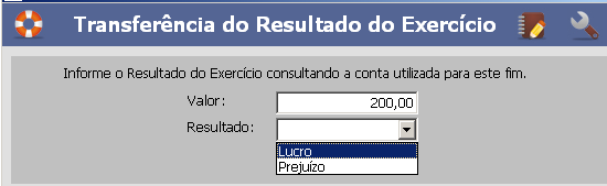 Após os dados serão transferidos automaticamente para a tela da Escrituração, a fim de serem registrados, conforme abaixo: Posteriormente efetue a escrituração: Destinar Resultados Transferência do