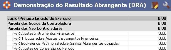 Após: Demonstração do Resultado do Exercício (DRE) Clique no grupo (lado esquerdo) e dê dois cliques rápidos sobre a conta que está no lado direito para fazer a transferência.