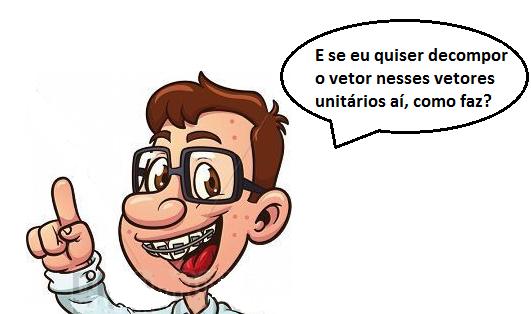 Pergunta importante!! No 2D, utilizaremos o plano cartesiano e a trigonometria para decompor. Se liga só!