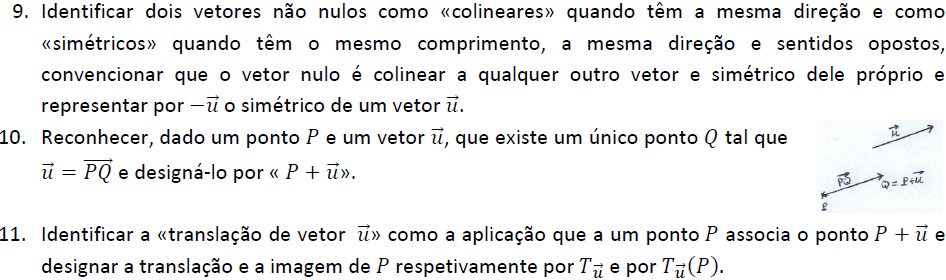 Cálculo vectorial Cálculo Vectorial e Geometria Analítica Em seguida introduzem-se algumas noções básicas relativas à noção de vetor, nomeadamente a definição de vetores colineares e