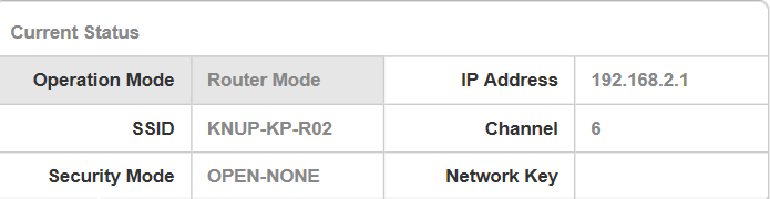 Conhecendo o menu do Roteador Operation Mode: Mostra como o roteador esta operando, no caso da imagem como roteador, como ele vem de fabrica.