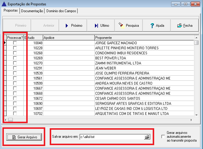 Com este arquivo conseguirá importar as propostas para seu sistema.